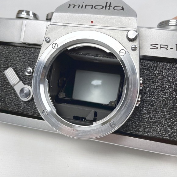 Minolta SR-1s Silver SLR 35mm Camera Bundle w/ Rokkor PF f/1.7 55mm Lens + More! - Picture 11 of 16